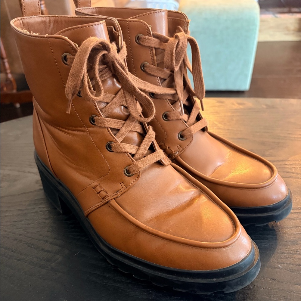 Women’s Caramel Faux Leather Boots